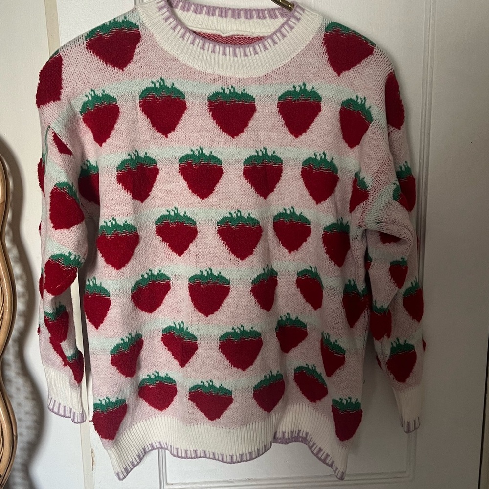 Vintage Strawberry Sweater